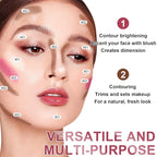 6 Colors Cream Contour Stick Makeup Kit, Shades with Highlighter, Blush and Double-End Bronzer Contour Stick for Sculpt the Cheeks, Long Lasting, Waterproof, Matte & Dewy Finish(SET C)