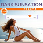 Sun Laboratories By Giesee Dark Sunsation Spray Tan Solution 8 oz - Self Tanning Lotion, Professional Airbrush Tanning Solution, Ultra Dark Bronzing Spray