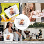 Western cosmetic bag highland cow