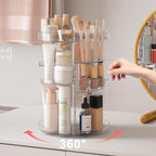 360 rotating makeup organizer with