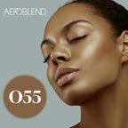 AEROBLEND Airbrush Foundation Makeup (O55) Professional, Water-Based, Buildable, skin types, 1 oz