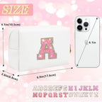 Personalized initial letter makeup bag,