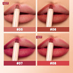 8 Colors High Pigmented Smooth Matte Lip Liner Pencil, Waterproof Velvet Lipstick Pen, Professional Lip Liner for Girls and Women (08)