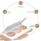 Ofra Cosmetics Rodeo Drive Highlighter - Champagne Highlighter Makeup Palette for Cheeks, Nose, Eyes - Liquid to Baked Powder, Highly-Pigmented, Vegan Formula - Buttery Smooth, Long-Lasting - 10g