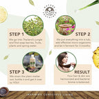 Organic Shampoo - Raw & Wildcrafted with Probiotics, Hypoallergenic Natural & Sulfate Free Shampoo for Sensitive Scalp, Dry Hair, Dandruff, Gallon, Lemongrass