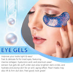 Under Eye Patches(12 Pairs), 6 Color Marine Collagen Eye Mask for Puffy Eyes, Dark Circles, Eye Bags, Wrinkles, Fine Lines.
