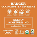 Badger - Cocoa Butter Lip Balm, oz