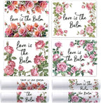 OLYCRAFT 100Pcs 4 Styles Pink Rose Wrapping