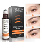 Nourish Mantra - Brow Growth Serum | Formulated with Redensyl, Biotin, Peptides & Amino Acids | for Brow Growth and Thickness | Eyebrow Growth Serum | 10 ml
