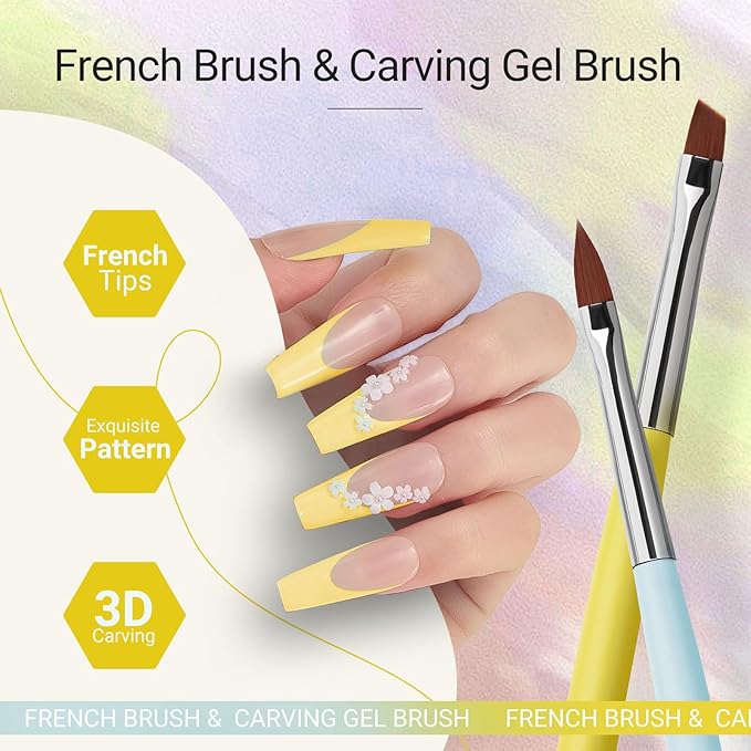 AIRSEE Nail Art Brush Set,