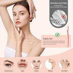 Dermaplane razor for women with 10 replaceable blades, dermaplaning tool for facial peach fuzz, eyebrows, exfoliation, and also suitable for shaving men beards, Rose Gold