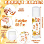50 Pack Hello Fall Thanksgiving Party Gifts Favors Bulk Lip Balms Gifts Small Thank You Appreciation Gifts Thanksgiving Christmas Stuffers for Women Men Staff Coworkers