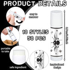 50 Pcs Halloween Spooky Lip Balm Gifts Bulk Vintage Apothecary Skull Lip Balm Favors Honey Flavor Lip Balms Halloween Party Supplies Goodies Halloween Treat Bag Stuffer for Kids Adults