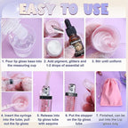 Lip Gloss Making Kit, 58PCS DIY Lip Gloss Kit, Lipgloss Making Kit for Women, Beginner, Girls, Moisturizing Lipgloss Base Moist, Double-Ended Tubes, Jojoba Oil, Tween Girls Gift Trendy Stuff