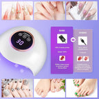 72W UV LED Nail Lamp