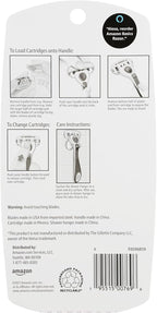 Amazon Basics 5-Blade Razor for Women, Handle, 2 Cartridges & Shower Hanger (Cartridges fit Amazon Basics Razor Handles only) (Previously Solimo)