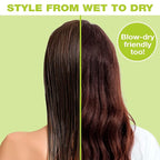 Conair The Knot Doctor for Premium Pro Detangling Brush for Wet or Dry Hair with Green Storage Case, Black