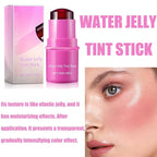 Milk Cooling Water Jelly Tint, Jelly Blush Stick Makeup Jelly Tint, Milk Jelly Blush, Cruelty Free, Blush Stick for Cheeks and Lips