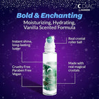 Blossom Zodiac Sign Vanilla Scented Moisturizing Roll-On Lip Gloss with Crystals + pH Technology Color Changing Crystal Strawberry Scented Lip Balm, 2 Pack Bundle, Taurus/Turquoise