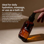 Maude Oil No. 0 - Hydrating Organic Massage + Body Oil - Skin Moisturizer with Organic Jojoba, Coconut & Castor Oil - Rich in Vitamin B + Vitamin E (4 fl oz)
