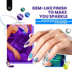 Beetles Cat Eye Gel Nail Polish Set - 20 Colors Nude Pink Green Blue Red Brown Black Magnetic Gel Polish Base Gel Matte Glossy Top Coat Lush Velvet Soak Off UV Manicure Salon DIY Gift for Women