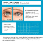 Under Eye Patches, Hyaluronic Acid Eye Mask Moisturizing, 60PCS Eye Gel Pads With Collagen Eye Treatment for Reducing Dark Circles, Wrinkles Anti-Aging, Fine Lines Eye Bags Puffiness Women Men