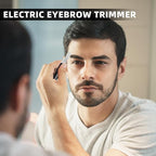 Chumia 2 Pcs Electric Eyebrow Trimmer Women Precision Face Razors Mini Shaver with Comb Christmas Women Gift Battery Operated Personal Epilator for Face Neck Fuzz Lips Leg(Black)