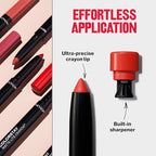 REVLON ColorStay Matte Lite Crayon Lipstick with Built-in Sharpener, Smudge-proof, Water-Resistant Non-Drying Lipcolor, 008 She's Fly, 0.049 oz