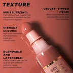 YOUNG VISION Hydrating Liquid Lipstick & Gloss Tint, Oil Infused, Cushion & Puff Applicators, Versatile Nude to Red Shades,Labial Liquido & Brillo Labial
