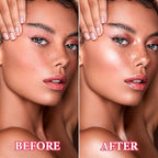 Face Glitter Blush Shimmer Waterproof Highlighter Blusher Powder,Facial