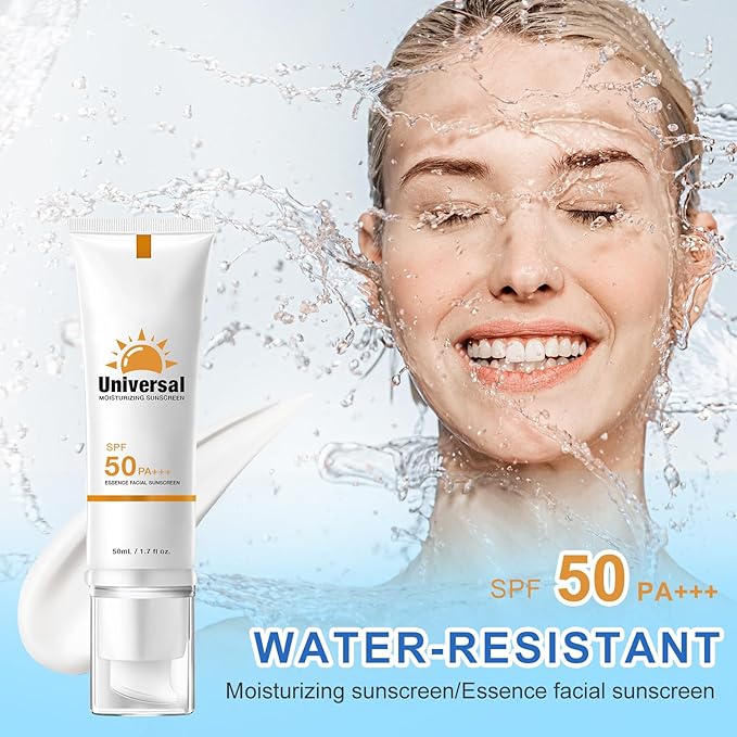 Tinted Sunscreen for Face, Protector Solar SPF 50, Tinted Sunscreen, No Sticky Refreshing for All Skin Type (2 pcs)