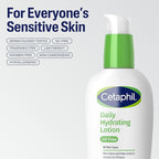 Cetaphil Daily Hydrating Lotion for Face, With Hyaluronic Acid, 3 fl oz, Lasting 24 Hour Hydration, for Combination Skin, No Added Fragrance, Non-Comedogenic