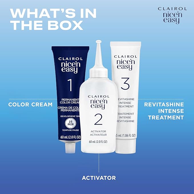 Clairol Nice'n Easy Permanent Hair Dye, 8A Medium Ash Blonde Hair Color, Pack of 1