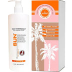 Sun Laboratories By Giesee Tan Overnight Self Tanning Lotion 32 oz - Medium To Dark Self Tanner, Sunless Tanning Lotion, Odorless Long Lasting Tanning Lotion, Instant Tanner Lotion for Face & Body