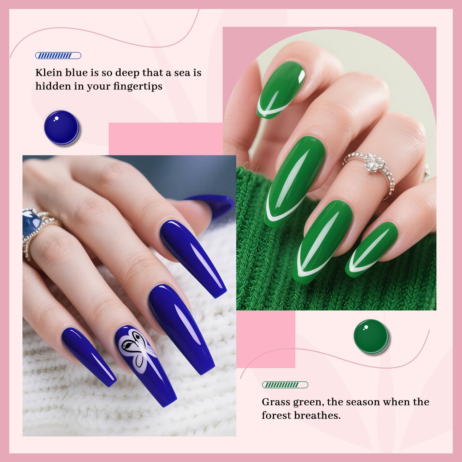 JODSONE 12 Bottles Gel Nail Polish Set Base Coat Glossy Top Coat Fast Drying Long Lasting Soak Off Wipe Free