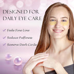 Under Eye Patches (60 Pcs) - 24K Gold Under Eye Mask - Collagen Eye Gel Pads for Removing Dark Circles, Puffiness & Wrinkles Refresh Your Skin