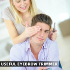 Chumia 2 Pcs Electric Eyebrow Trimmer Women Precision Face Razors Mini Shaver with Comb Christmas Women Gift Battery Operated Personal Epilator for Face Neck Fuzz Lips Leg(Black)