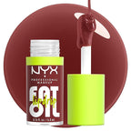 NYX PROFESSIONAL MAKEUP Fat Oil Lip Drip, Moisturizing Lip Oil Gloss, Vegan Tinted Formula, Up to 12 HR Hydration - Sprinkle Sprinkle (Deep Muted Rose)