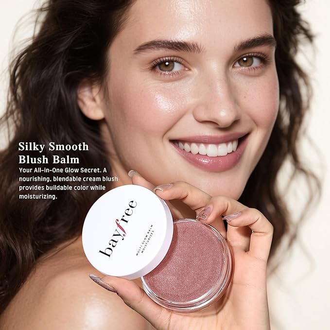 Multi Glow Balm, Cream Blush for Cheeks, Blush Balm Face Makeup, Radiant Finish, Hydrating, Creamy, Lightweight & Blendable Color, Face Makeup, 0.63 Oz
