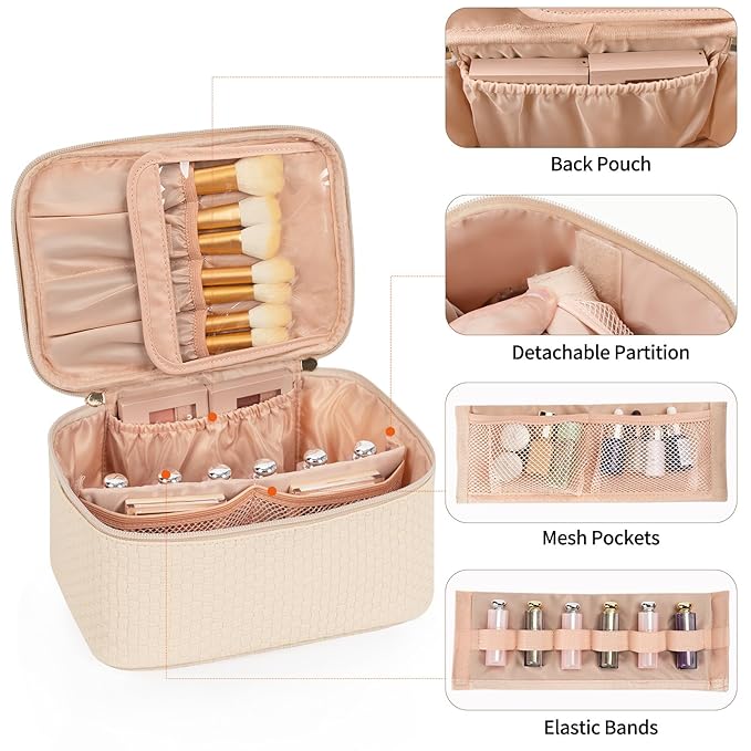 Ocheal makeup bag, portable cosmetic