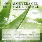 30 Pack Aloe Vera Gel for Face, Hair, Skin, Sunburn Relief, 99% Pure Aloe Vera Gel for After Sun Skin Care Relief, Bulk Aloe Gel Travel Size for All Skin Types