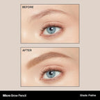 Morphe Micro Dual Eyebrow Pencil - Dual-Ended Brow Pencil Featuring a Retractable, Ultra-Precise, Pointed Tip - Richly Pigmented, Smooth-Gliding, Long-Lasting Wax Formula - Praline (0.003 oz)