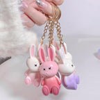 3 Colors Lip Tint Keychain Liquid Lip Tint Gloss