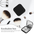 Blush Pallet Makeup 2pcs Empty Magnetic Eyeshadow Palette,