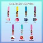 Disney Moana 7 Piece Plant Based Lip Gloss, Girls Party Favors, First Makeup Set for Girl, Perfect for Parties, Sleepovers, and Birthday Gifts, Ages 3+, by Townley Girl