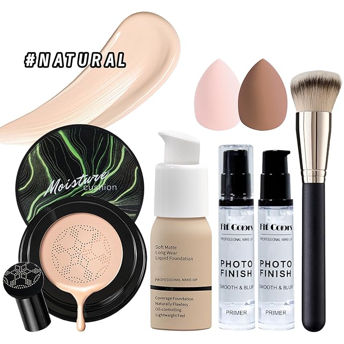 Face Primer, Makeup Brush and Sponges,