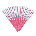10 Pieces Eyebrow Razor for Women Facial Shaver Razor Brow Shaper Eyebrow Trimmer Dermaplaner Shaping Tool with Cover (Pink)
