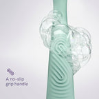 FLAMINGO 5-Blade Razors for Women - 1 Razor Handle + 1oz Foaming Shave Gel + 1 Shower Holder - Sage (Pack of 2)