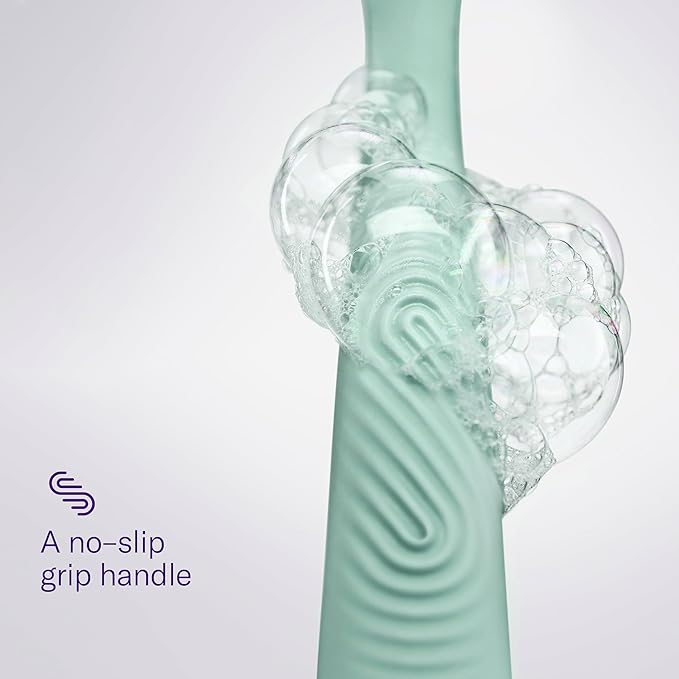 FLAMINGO 5-Blade Razors for Women - 1 Razor Handle + 1oz Foaming Shave Gel + 1 Shower Holder - Sage (Pack of 2)