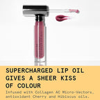 Beauty Pie Wondergloss Collagen Lip Oil + (Plum Naked) – Hydrating, Plumping, Non-Sticky Gloss with Collagen AC Micro-Vectors & Cherry Oils